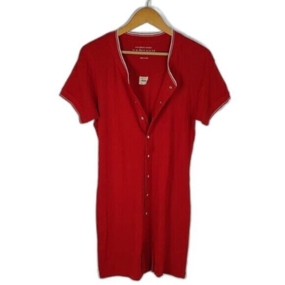Y2K EUC Victoria's Secret One-Piece Sleepwear/ Loungewear 100% Cotton SZ Medium - Picture 1 of 10